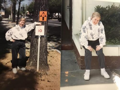Arlene and Lou did a 10k. Lou ran, Arlene walked, and they both finished.