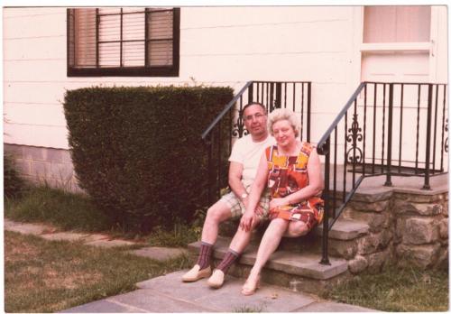 Max and Blossom in Monroe, NY, 1977