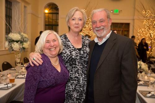 Arlene, Robin, and Larry, at Bonnie's wedding.