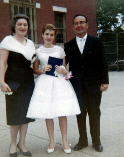 Arlene's high school graduation, 1964