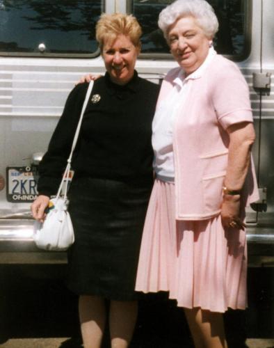 Arlene and Blossom in Orinda, CA.