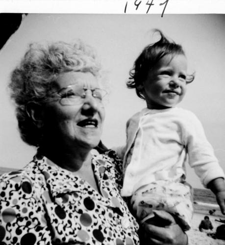 Arlene and her maternal grandmother, 1947.