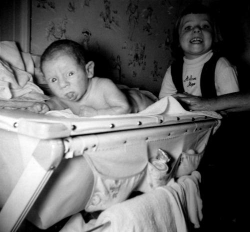 Arlene and Larry, who looks like a space alien